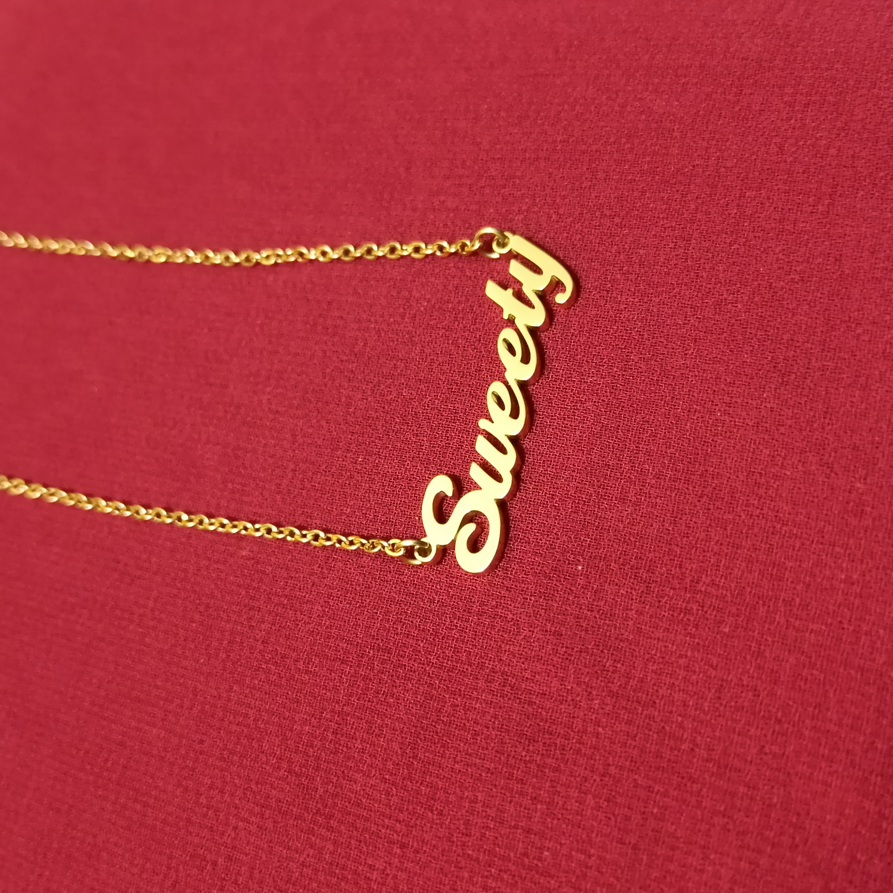 Nababali Gold " Sweety " Style Name Necklace Gifts For Her