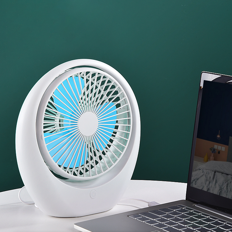 Hot Sale Portable Small Desktop Fan USB Charging New Electric Fans Silent Table USB Rechargeable Hand Held Mini Fan Portable Desk Faned Levels for Outdoor Travel Movement-Blue (Yellow (Summer Fan)