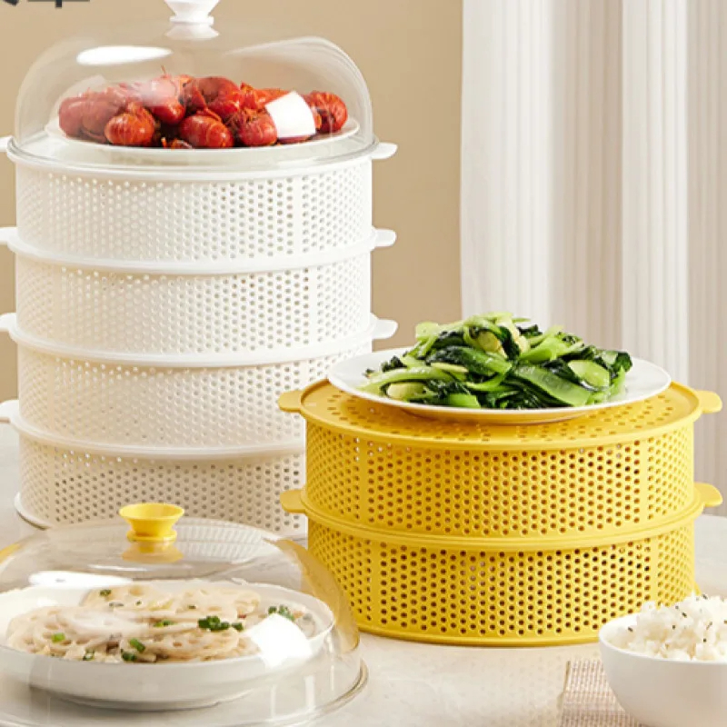 Vegetable and Fruit Washing Basket with Multi layered Food Cover