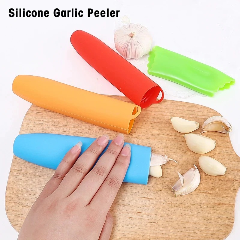 5Pc combo  Silicone Garlic Peeler Garlic Roller Stripper Silicone Garlic Peeling Tube Upgrade Roll Tube Garlic Tools Kitchen Gadgets